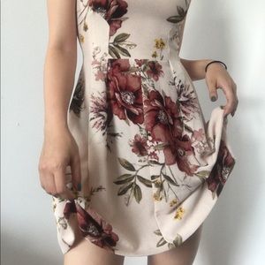 Vintage Pattern Midi Dress